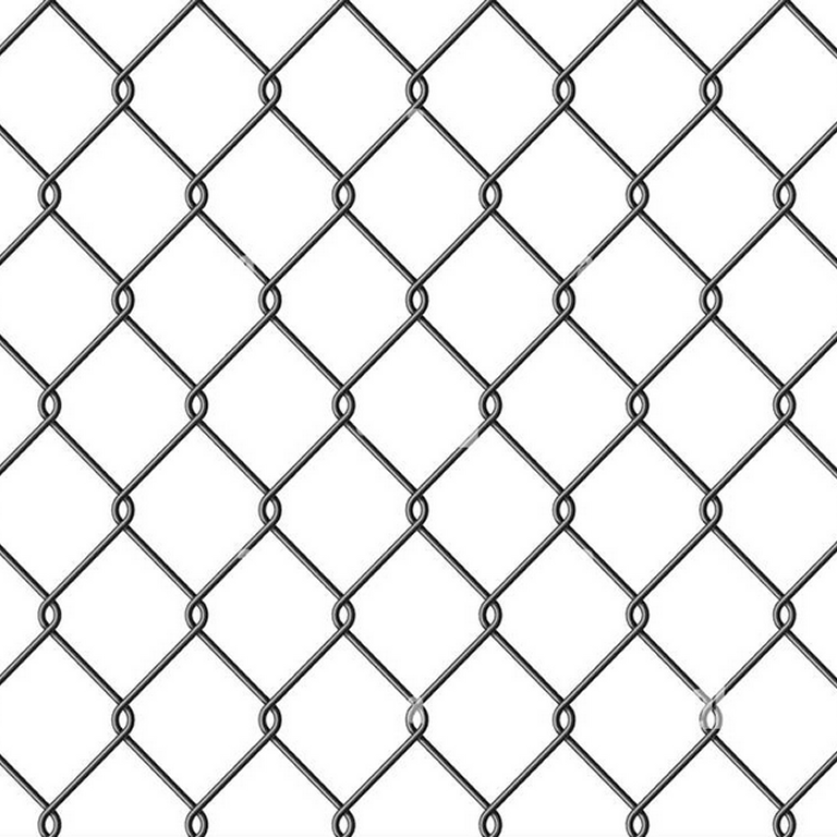 Diamond mesh wire fencing for perimeter boundaries